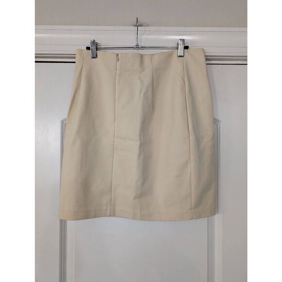 Vivienne Tam Pencil Skirt women's 10 petite cream mini NWTs cream‎ workwear - Picture 2 of 6